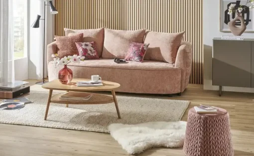 Big Sofa Riselle | Rosa | Möbel Höffner