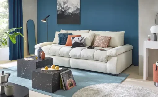 bobb Big Sofa Hella | 262 cm, Natur | Möbel Höffner