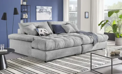 bobb Big Sofa Hella | Hellgrau | Möbel Höffner