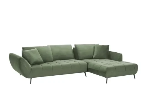 bobb Ecksofa  Carly | Grün, rechts | Möbel Höffner