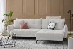 bobb Ecksofa  Casandra de Luxe  | Grau, rechts