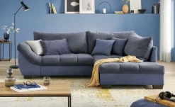 bobb Ecksofa Krissy | Dunkelblau, Marineblau, rechts