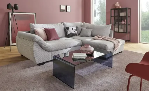 bobb Ecksofa Krissy | Hellgrau, rechts | Möbel Höffner