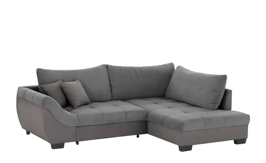 bobb Ecksofa Krissy | Steingrau, Anthrazit, rechts