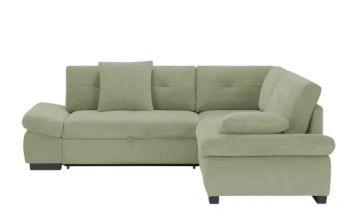 bobb Ecksofa Lindsay | Grün, rechts | Möbel Höffner