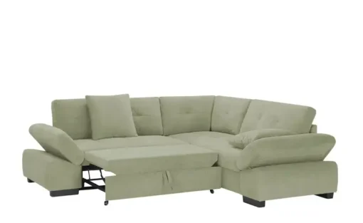 bobb Ecksofa Lindsay | Grün, rechts | Möbel Höffner