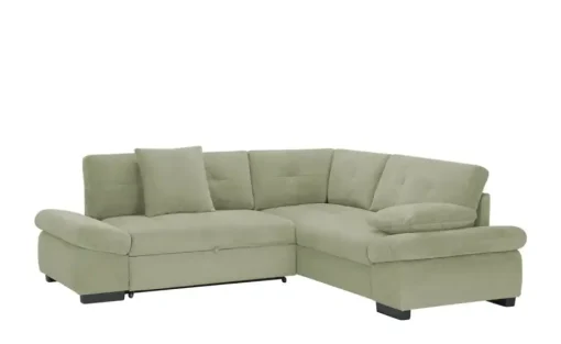 bobb Ecksofa Lindsay | Grün, rechts | Möbel Höffner