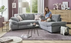 bobb Ecksofa Lindsay | Steingrau, rechts | Höffner