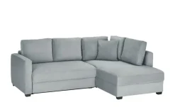 bobb Ecksofa mit Boxspringpolsterung Lisa de Luxe | rechts, Grau