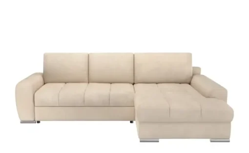 bobb Ecksofa mit Funktion  Soumia | Elfenbein, rechts