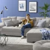 bobb Ecksofa  mit pflegeleichtem Bezugsstoff  Farina | Grau, rechts
