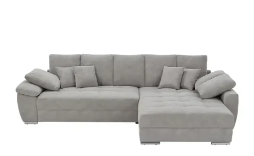 bobb Ecksofa  mit pflegeleichtem Bezugsstoff  Farina | Grau, rechts