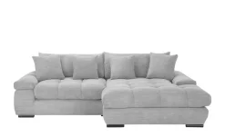 bobb Ecksofa mit trendigem Cordbezug Hella | rechts, Hellgrau