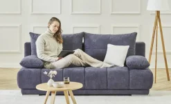 bobb Einzelsofa mit Schlaffunktion Isalie de Luxe | Dunkelblau