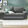 bobb Schlafsofa Farella LED | Anthrazit | Möbel Höffner