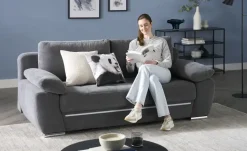 bobb Schlafsofa Farella LED | Anthrazit | Möbel Höffner