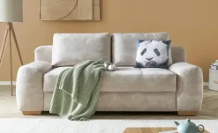 bobb Schlafsofa mit Boxspringpolsterung Eleny de Luxe | Beige, Mikrofaser