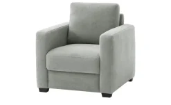 bobb Sessel mit Boxspringpolsterung Lisa de Luxe | Mikrofaser, Grau