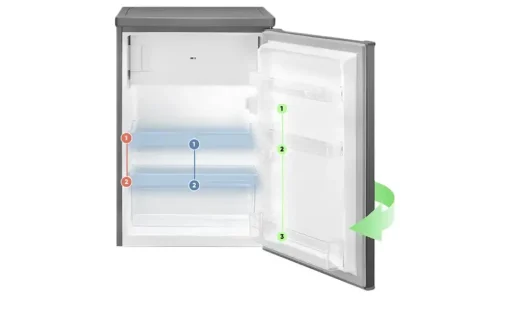 Bomann Kühlschrank KS 7251 ix | silberfarben, edelstahlfarben