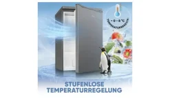Bomann Kühlschrank KS 7251 ix | silberfarben, edelstahlfarben