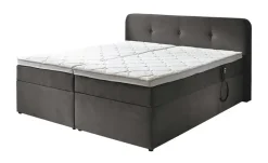 Boxbett elektrisch mit Stauraum Rutland | Grau, 180 cm