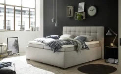 Boxbett mit Bettkasten Artos | Silbergrau | Höffner