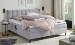 Boxbett mit Motor Miralindo | Hellgrau | Möbel Höffner