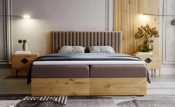 Boxbett mit Stauraum Forres | Braun, 140 cm | Höffner
