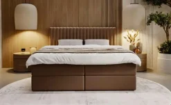 Boxbett mit Stauraum Maine | Braun, 140 cm | Höffner