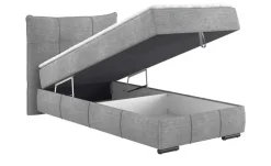 Boxbett mit Stauraum Margam | 100 cm, Silbergrau