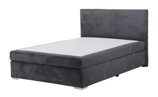 Boxbett Moseley | Grau, Matratze mit Bonnellfederkern