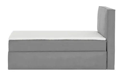 Boxi Boxspringbett 140 x 200 cm mit trendigem Keder Boxi Urban | Hellgrau, 140 cm