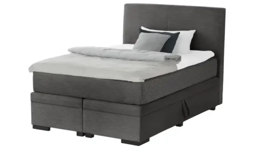 Boxi Boxspringbett mit Bettkasten Boxi Classic | Anthrazit, 140 cm