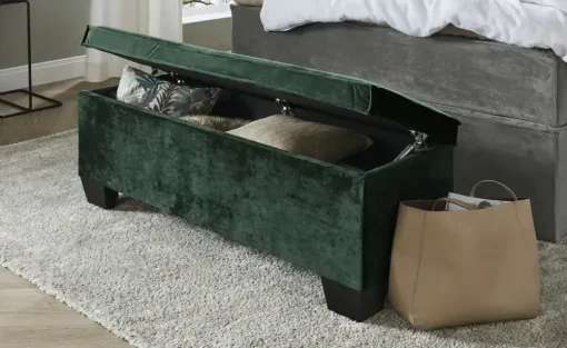 Boxi Zierkissen 80x40 cm Boxi | Smaragdgrün, mit Keder