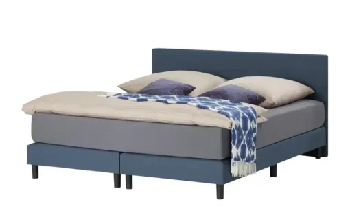 Boxspringbett Cisano | Dunkelblau, 140 cm | Höffner