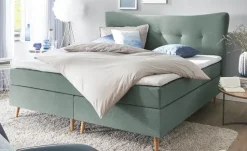 Boxspringbett Ferill | Aquablau, 140 cm | Möbel Höffner