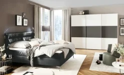 Boxspringbett Lina | Schwarz, 140 cm | Möbel Höffner