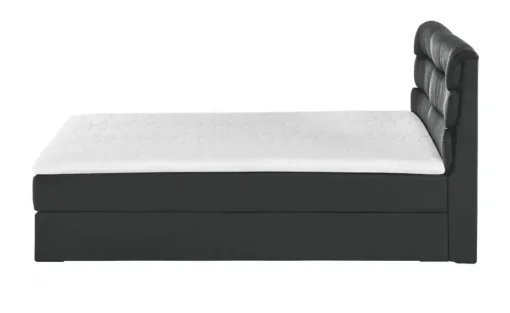 Boxspringbett Lina | Schwarz, 140 cm | Möbel Höffner
