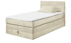 Boxspringbett Lumb | 140 cm, Creme | Möbel Höffner