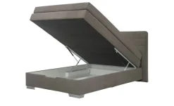 Boxspringbett mit Bettkasten Hackney | Taupe, 120 cm