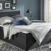 Boxspringbett mit Matratze und Topper, H2 Duke | Anthrazit, 140 cm