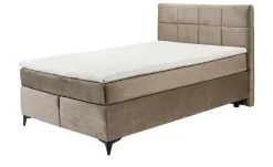 Boxspringbett Navarra | Steingrau, 140 cm | Höffner