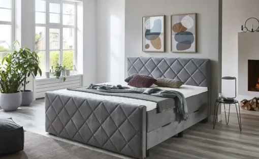Boxspringbett Shropshire | Grau | Möbel Höffner