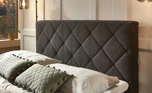 Boxspringbett USB-Anschluss & LED- Beleuchtung  Clara | Anthrazit, 120 cm