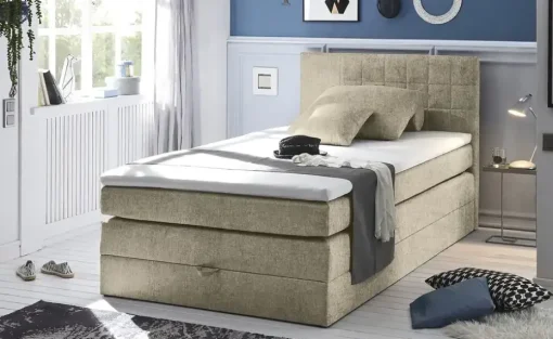 Boxspringbett 120x200 Prince | Beige, Sand | Höffner