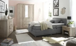 Boxspring-Motorbett Carmen | Grau, 180 cm | Höffner