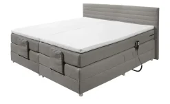 Boxspring-Motorbett Carmen | Grau, 180 cm | Höffner