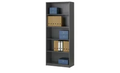 Büroregal SOLIDLine | Graphit, 80 cm | Möbel Höffner