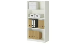 Büroregal SOLIDLine | Weiß, 80 cm | Möbel Höffner