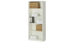 Büroregal SOLIDLine | Weiß, 80 cm | Möbel Höffner